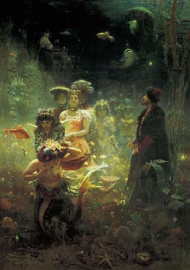 Ilya Repin Sadko in the Underwater Kingdom, France oil painting art